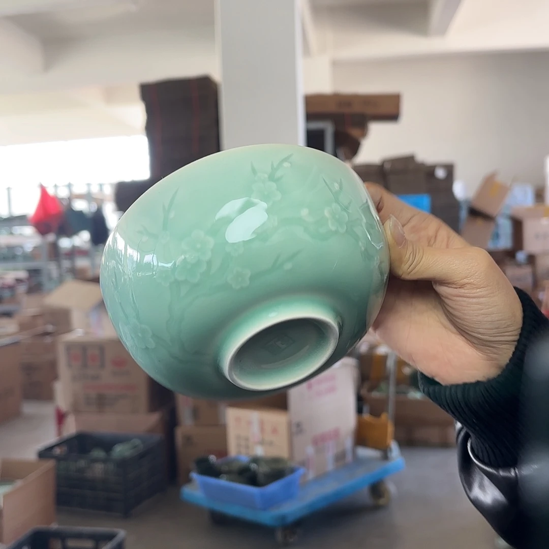 龙泉云间青瓷小米茶器