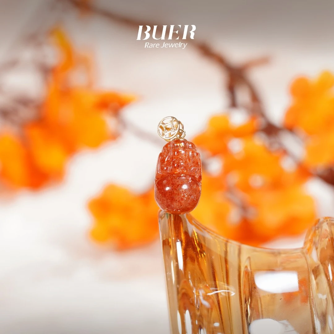 【不二·落日熔金】金太阳18K金貔貅吊坠-不含链