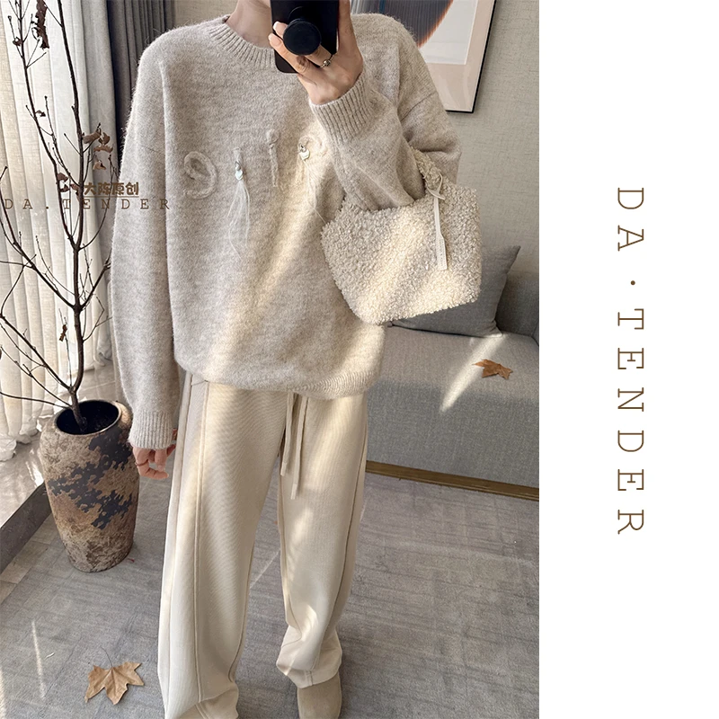 DA【清-冬款】Smile微笑立体毛衣-18AA2