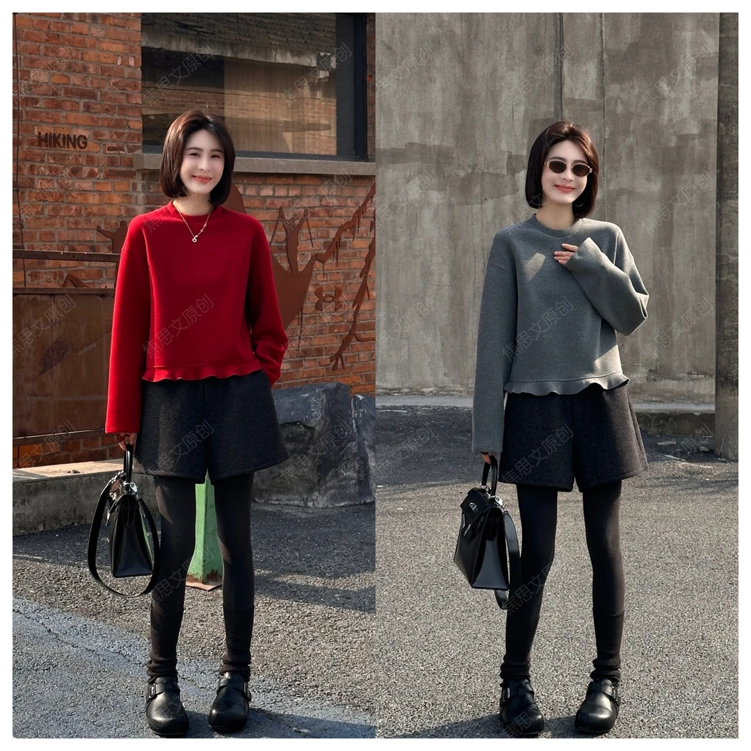 焦思文 冬季时尚休闲洋气宽松百搭套头卫衣251218J02