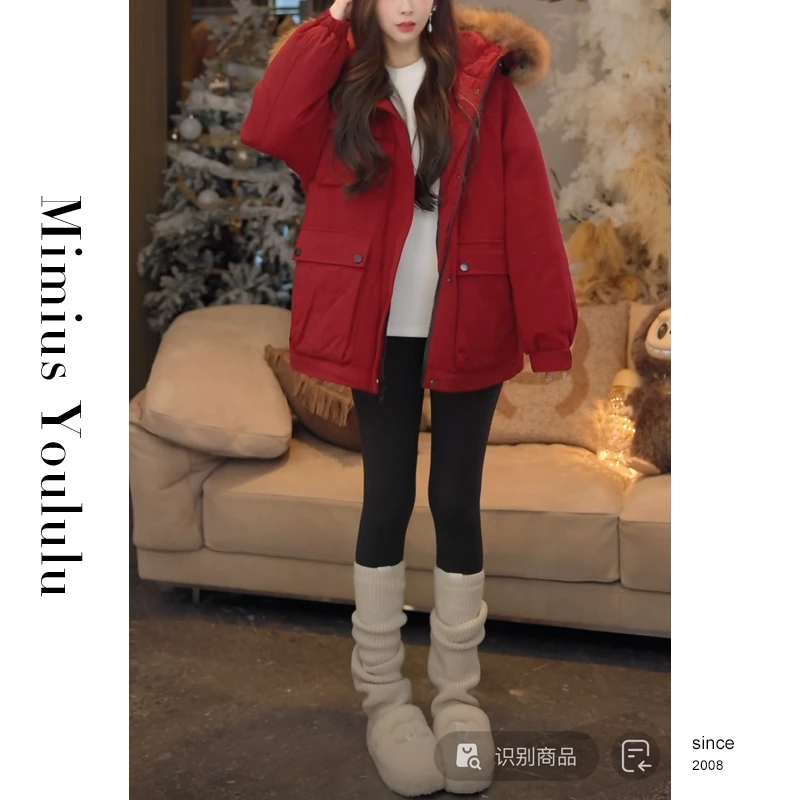 【mimius】喵喵 可拆卸毛领派克外套 汉服 F11389