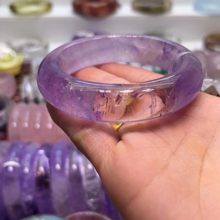 水晶手镯未镶嵌59.6口