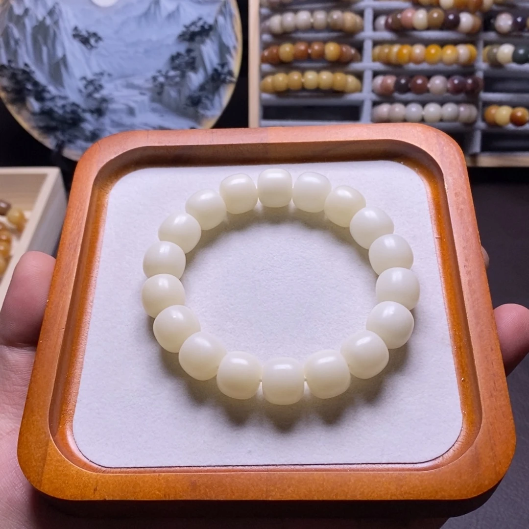 菩提根/象牙果吊坠奶白桶