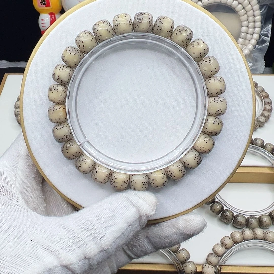 星月菩提手串骨瓷白9.5✖️8.5通体