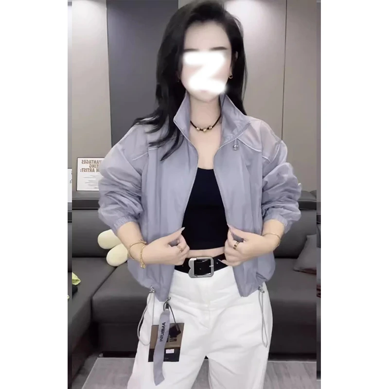 纯色短外套学院风小个子树脂固色洋气宽松上衣防晒女小众夏季百搭