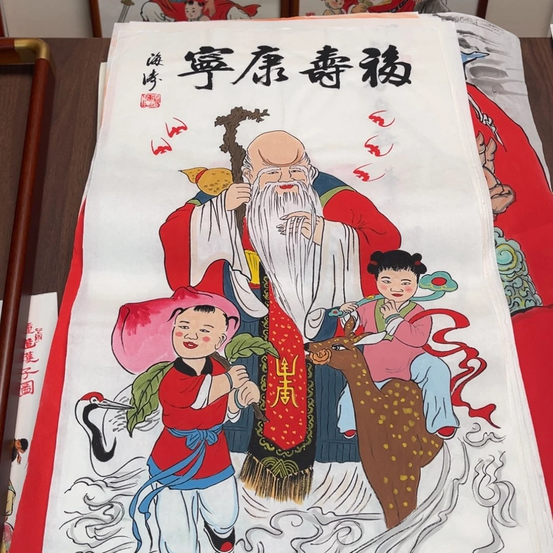 国画纯手绘禅意画作品