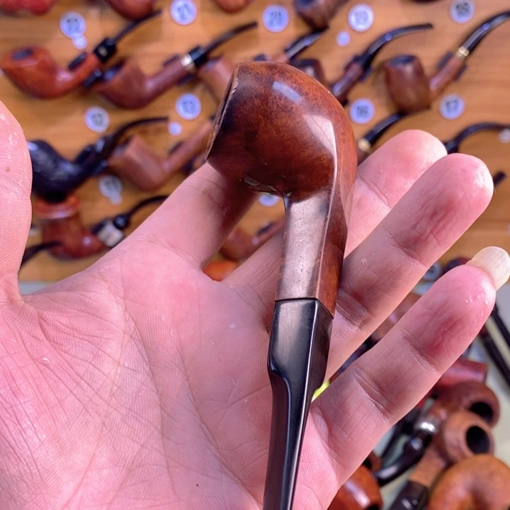 老斗牛头石楠木烟斗