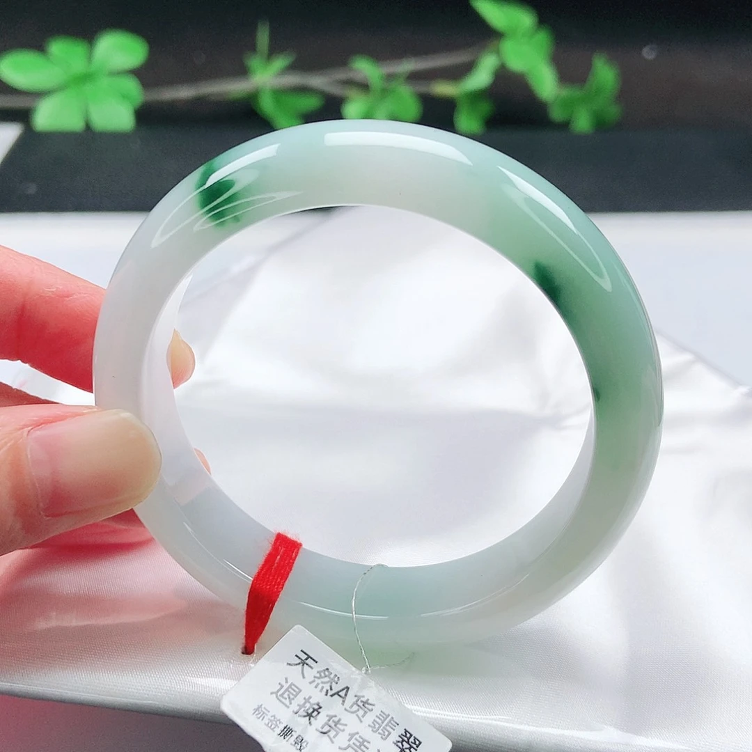 未镶嵌手镯翡翠55圈