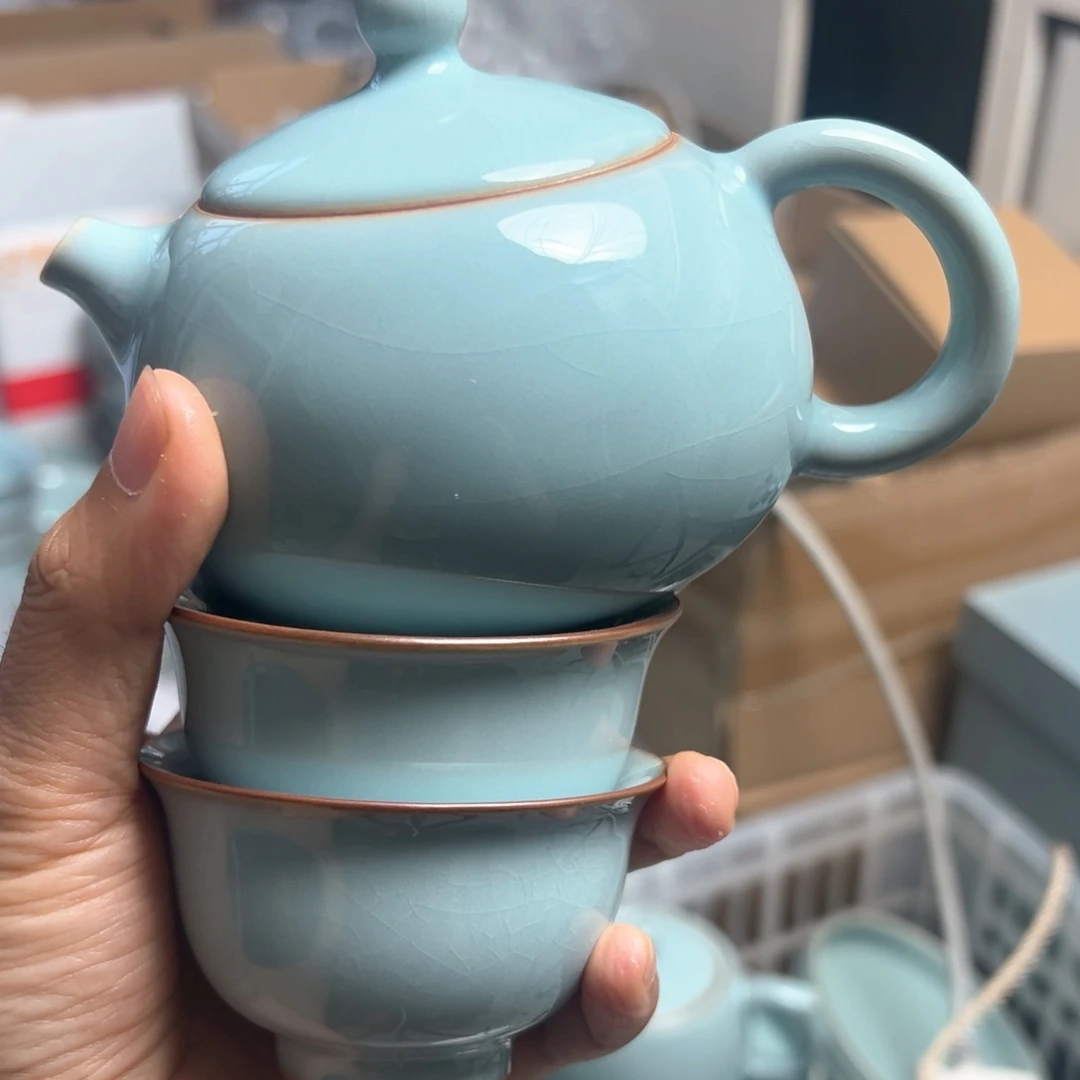 天青色西施壶微瑕