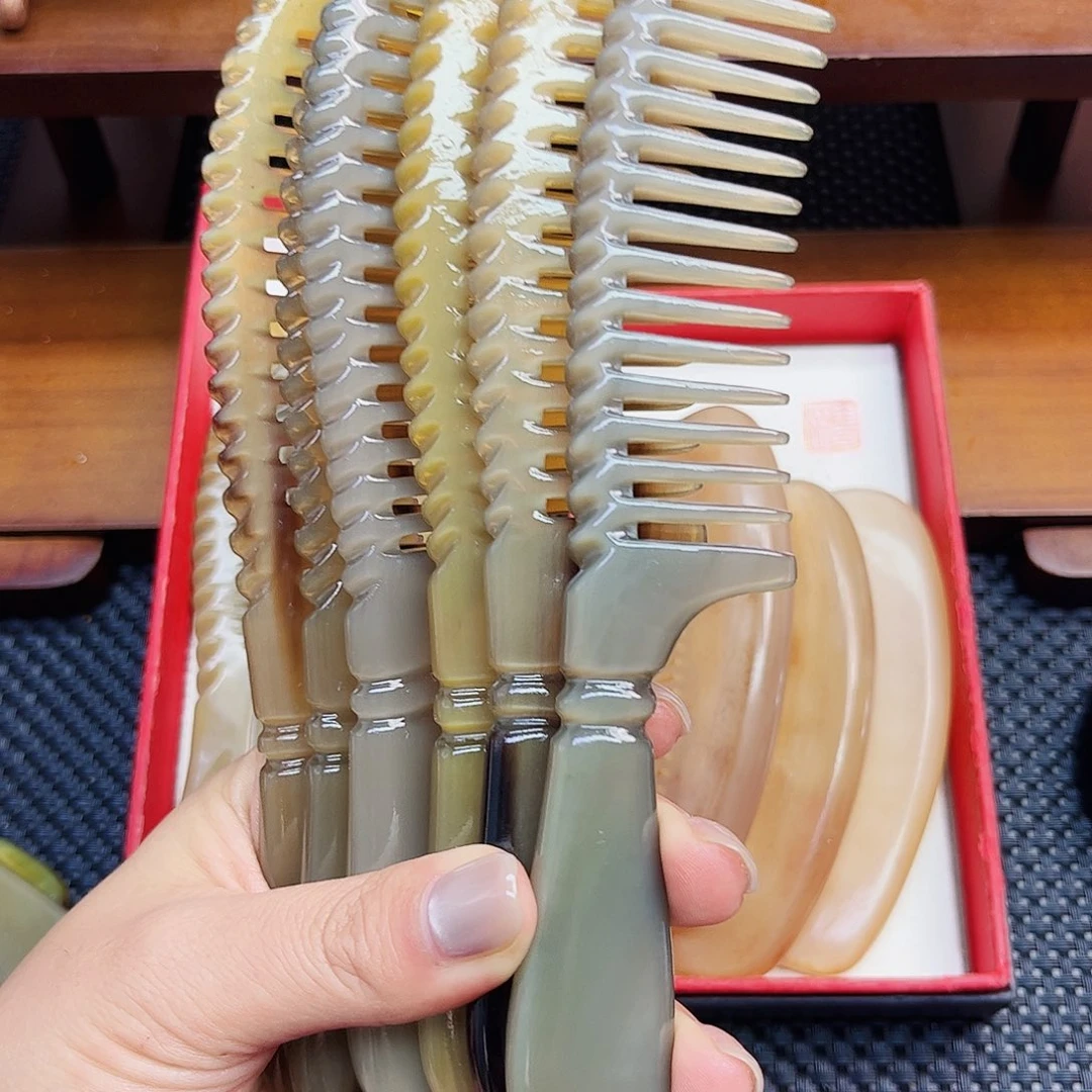手工制作牛角梳子