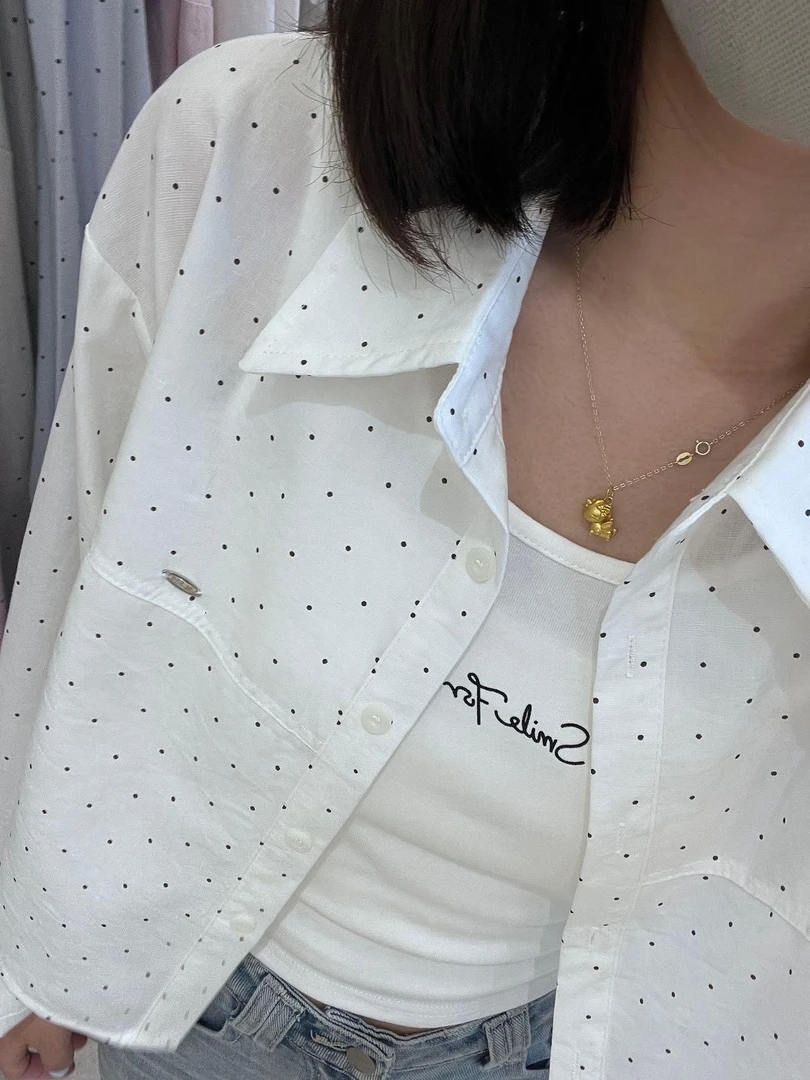 杨哥推荐丹丹家两件套背心衬衫52011小香风衬衣长袖牛仔白色短款