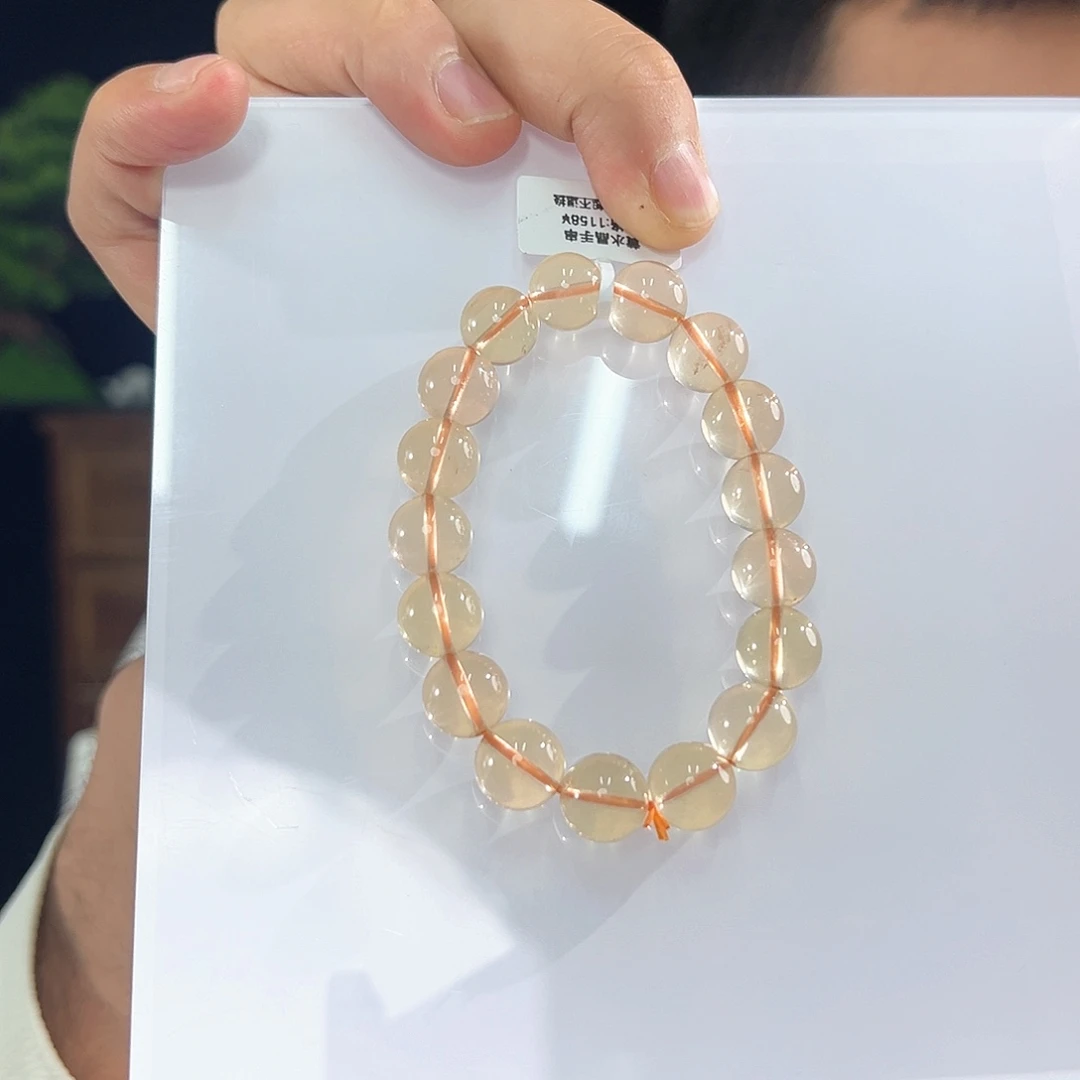 手串未镶嵌水晶黄水晶