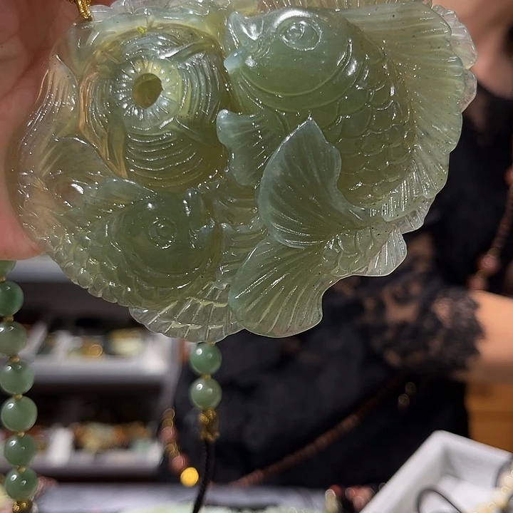 未镶嵌岫玉毛衣链