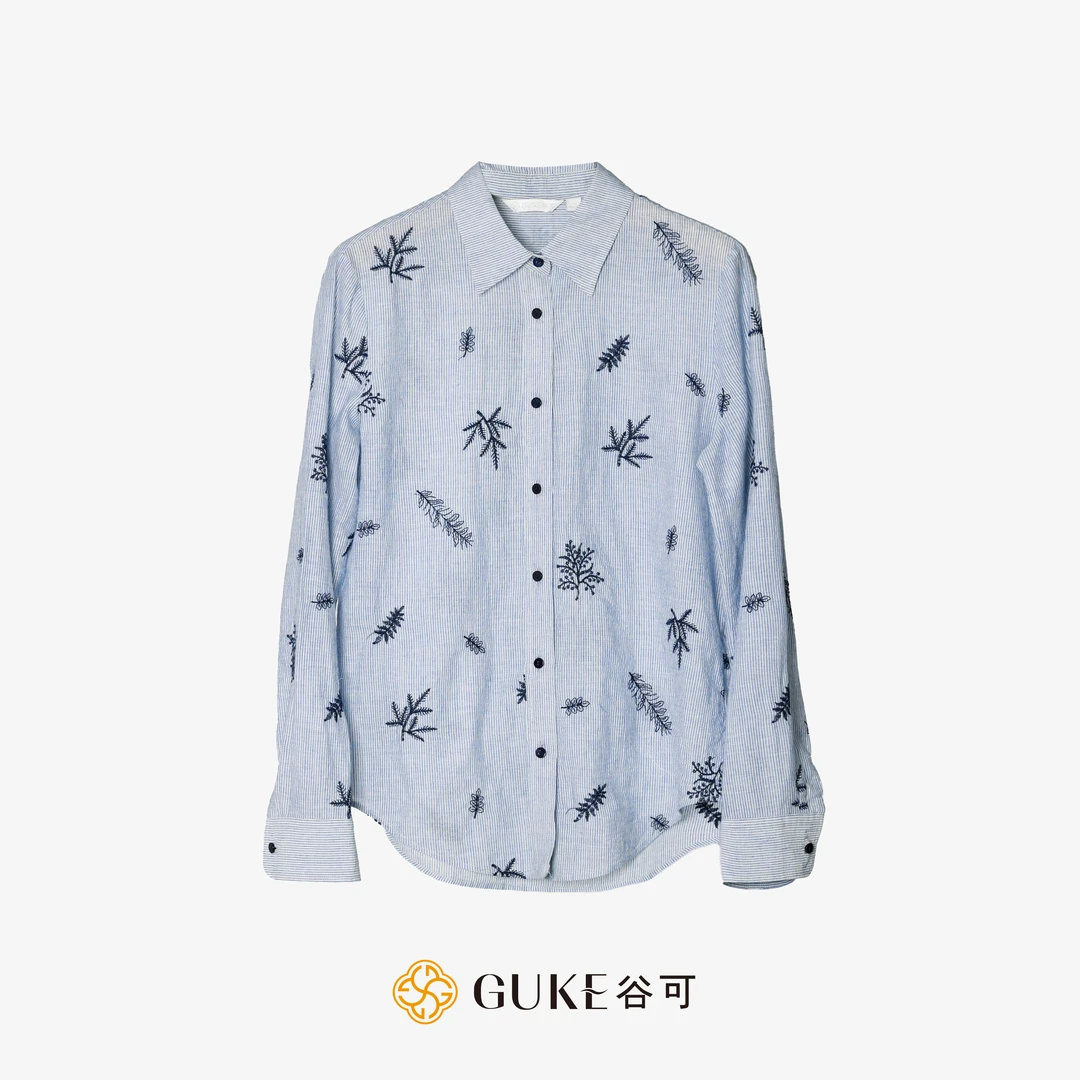 GKE/谷可C1059绣花衬衫女