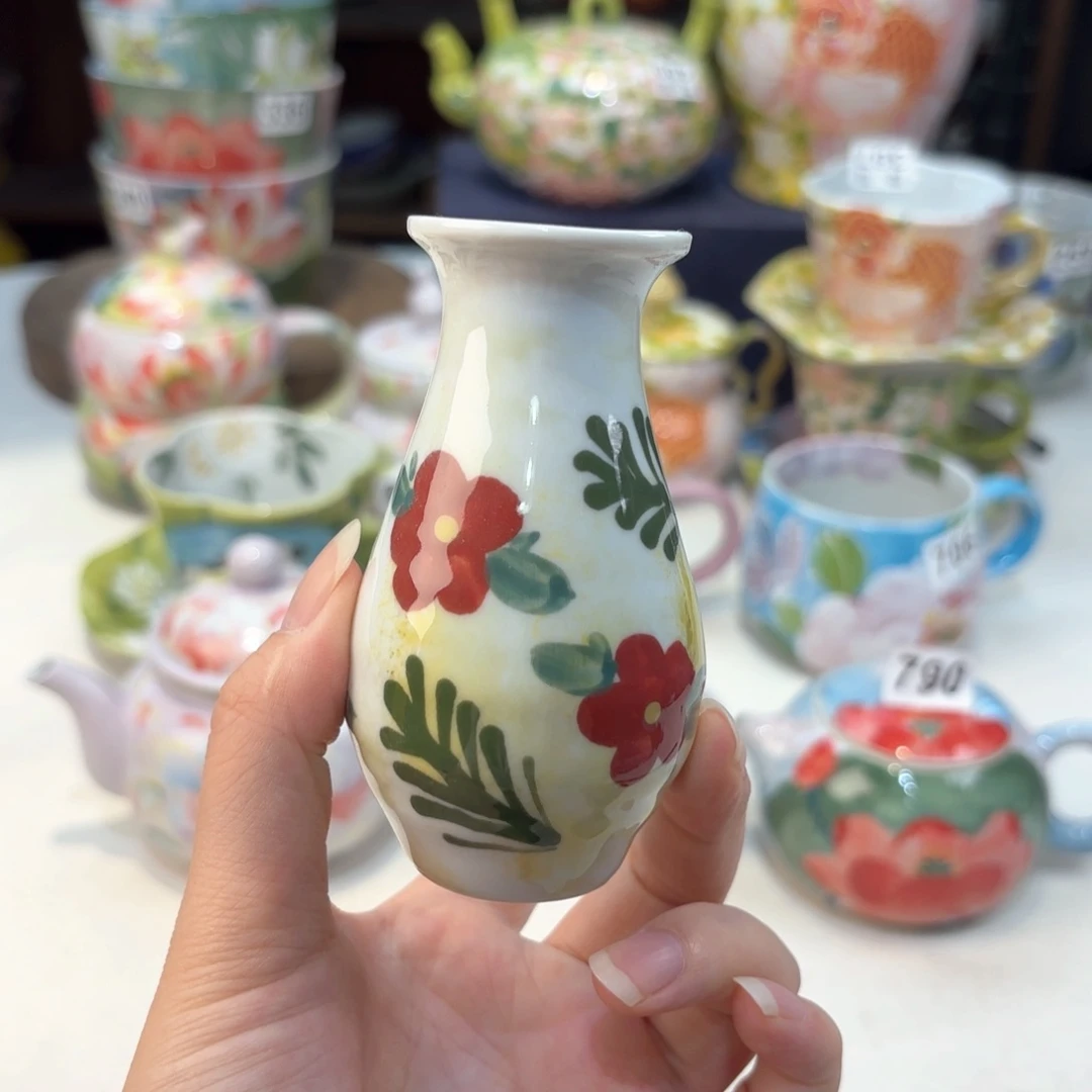 景德镇手绘高温釉下彩陶瓷茶具