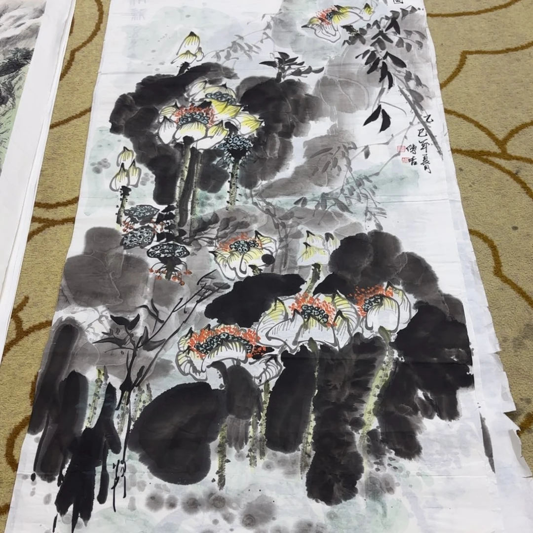 国画顾传吉四尺童