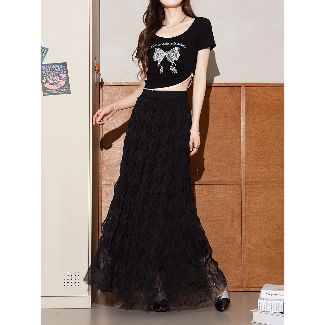 【粉丝专属】BANANABABY高级感韩版半身纱裙BB0887