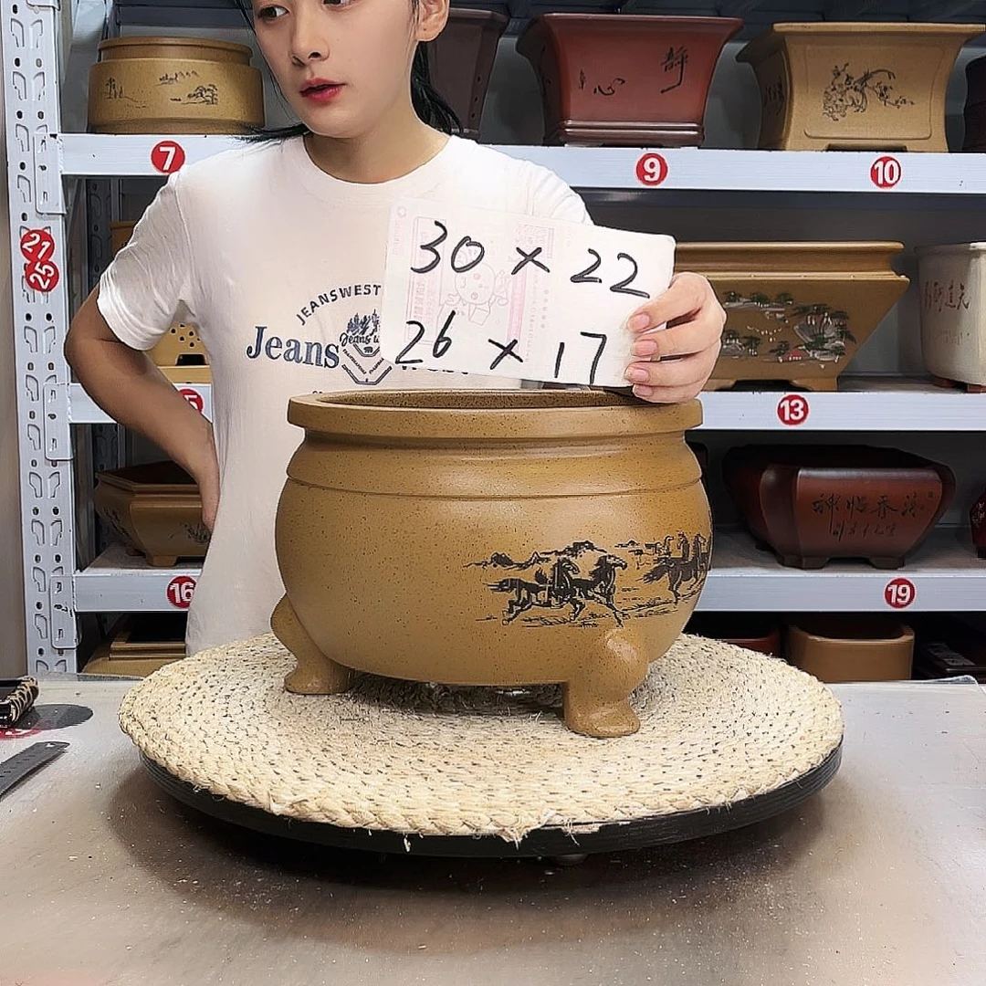 紫砂花盆紫砂花盆