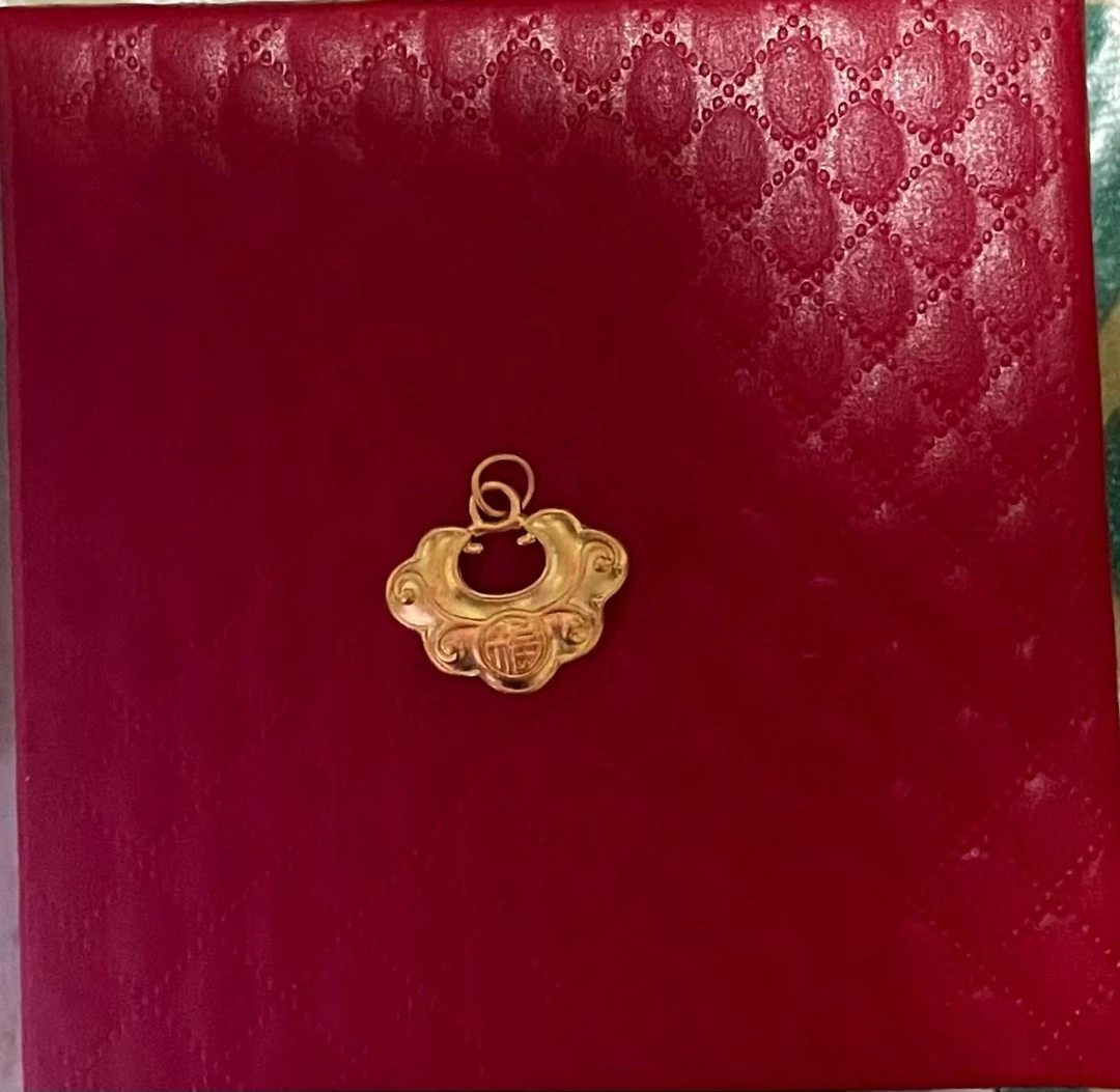 A(124）足金时尚如意福锁