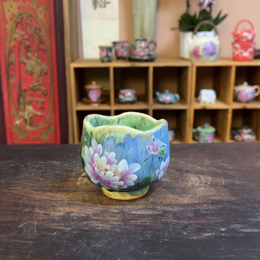 柴烧手工手绘陶瓷