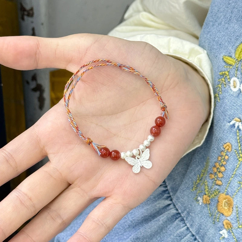 蝴蝶编绳手链28367