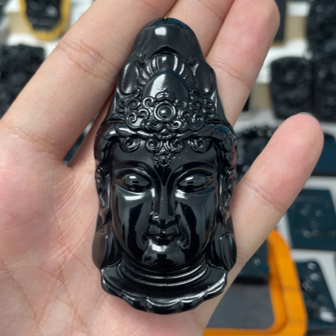 哈***滴蛇纹石玉未镶嵌吊坠