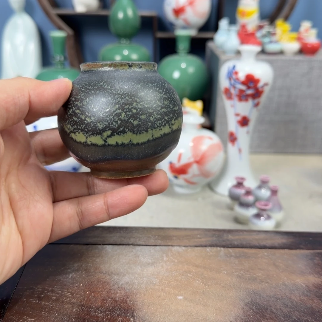陶瓷手工小花器摆件