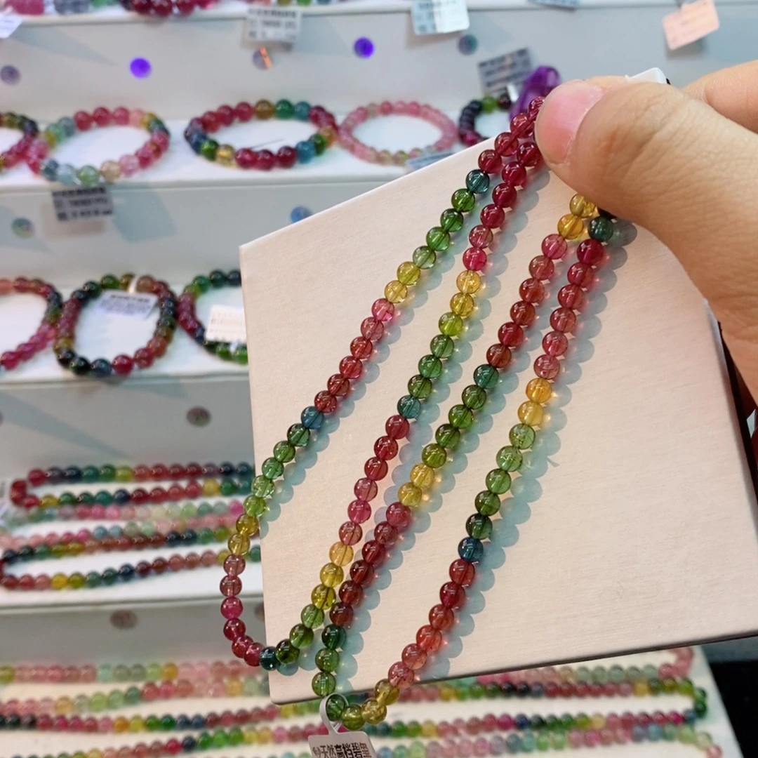 手串碧玺未镶嵌多样性发一条