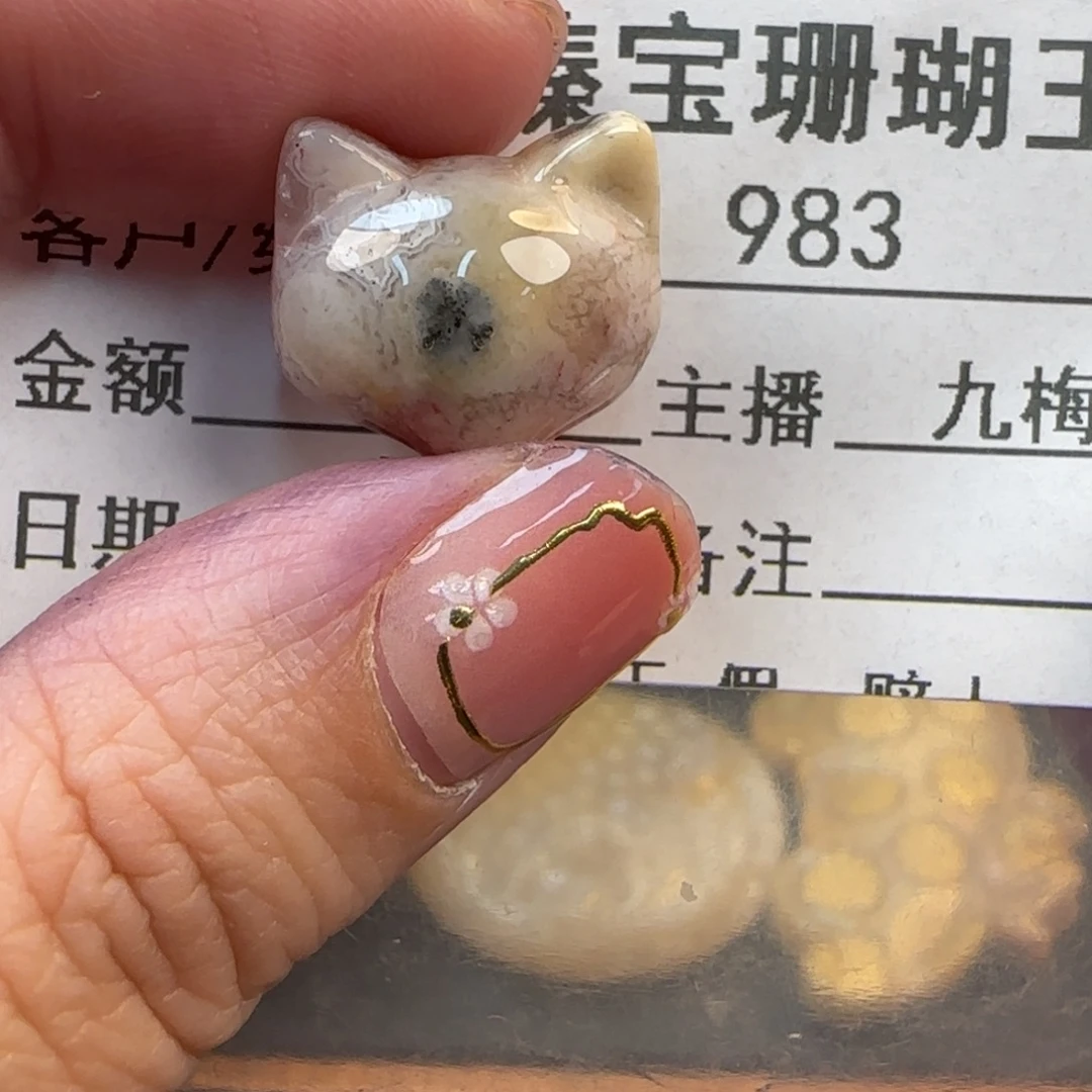 硅化珊瑚（珊瑚玉）未镶嵌颈饰