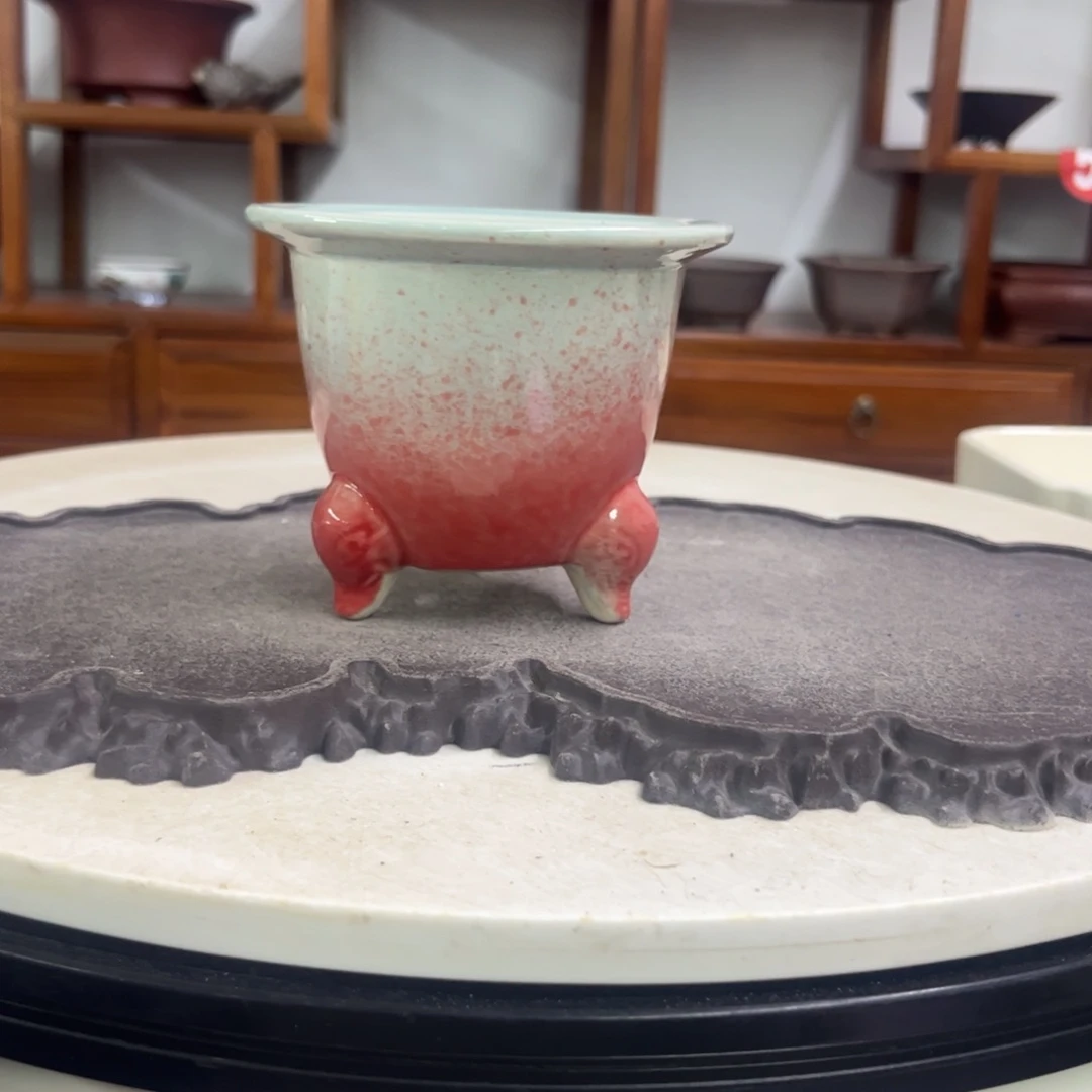 紫砂花盆瑕疵9-10.5。。