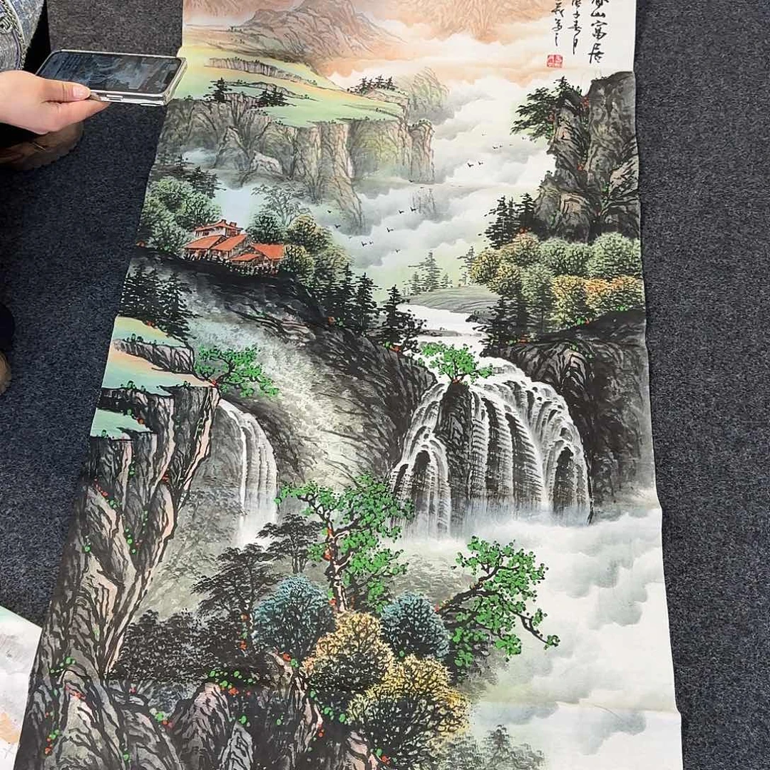 纯手绘国画作品好看