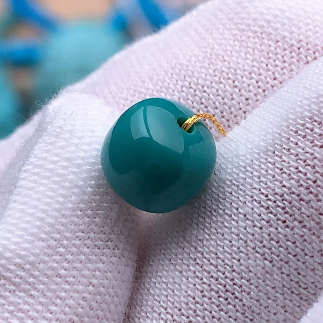 绿松石未镶嵌珠宝奇石8*7mm