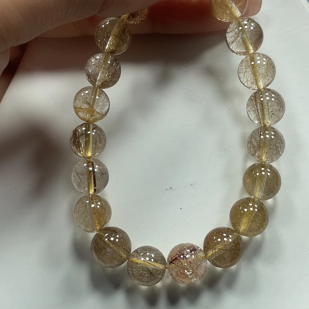 未镶嵌水晶手串维纳斯金发晶M+