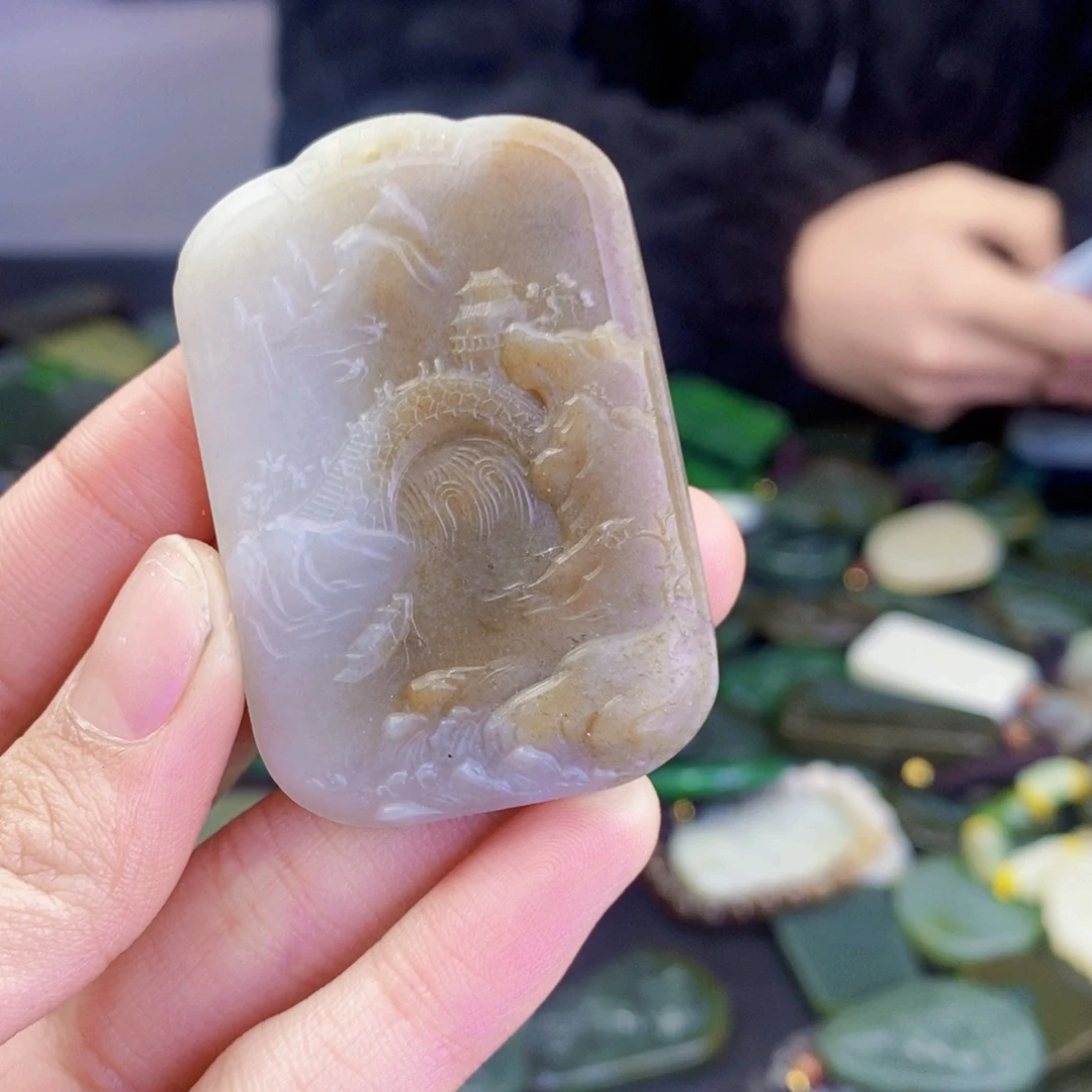 和田玉未镶嵌挂件