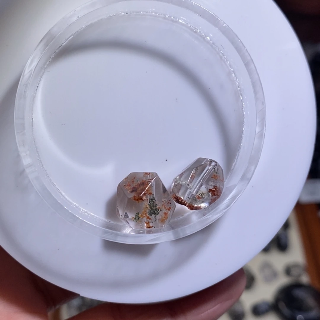 未镶嵌手链水晶红幽灵两个全净体随型