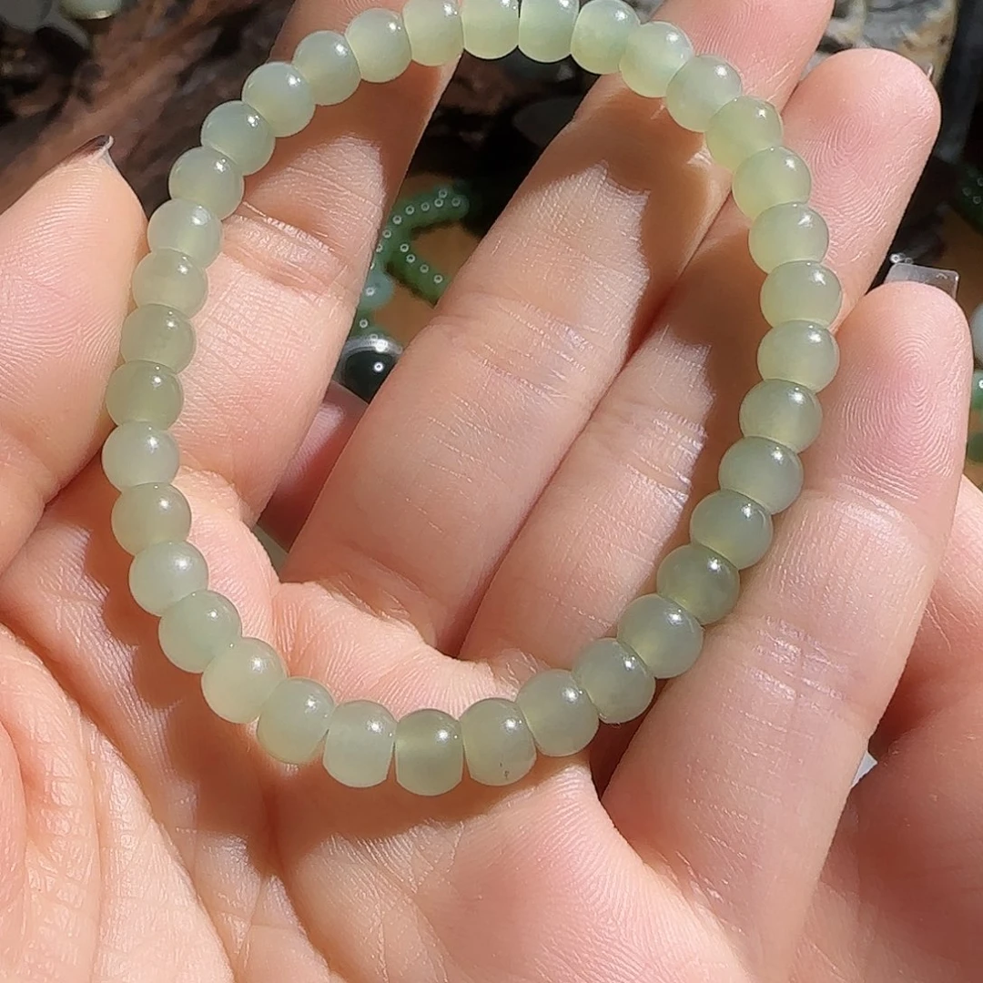 和田玉未镶嵌手链