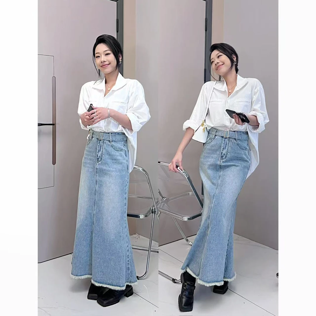 【NM】春日序曲半身牛仔鱼尾裙