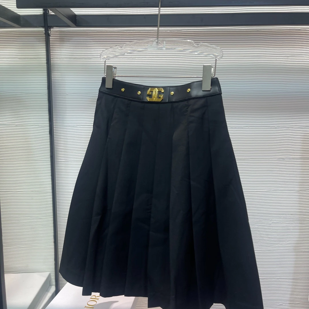 147#南油设计小众半身裙黑色