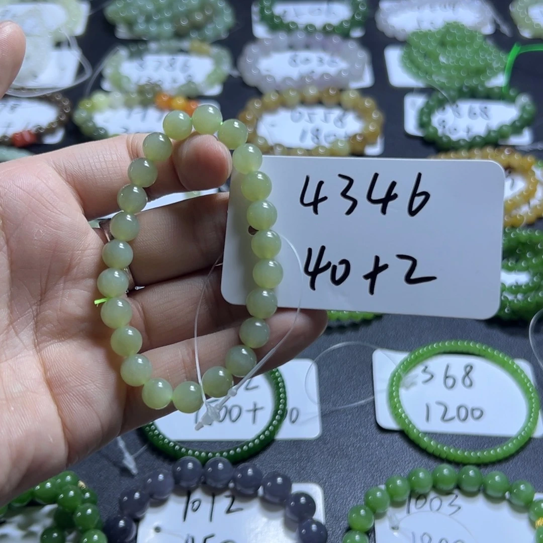 和田玉未镶嵌手串4346