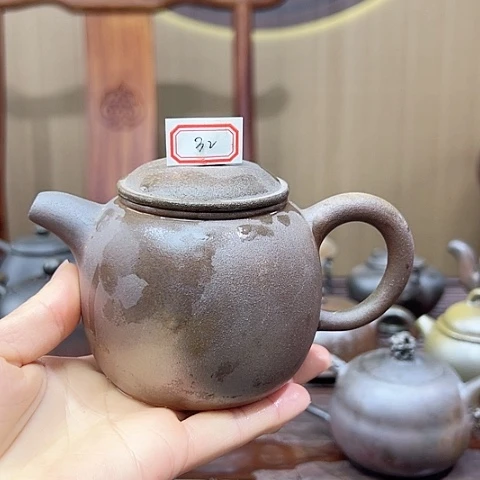 戬谷龙窑坭兴陶柴烧茶壶32
