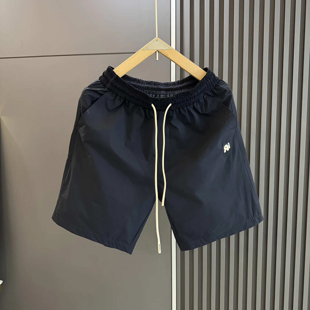 2025潮款男款短裤速干免烫处理直筒短裤简约男士休闲裤透气薄款