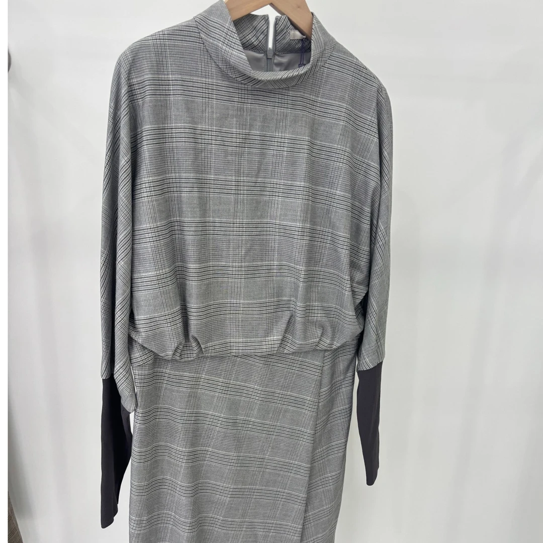 L071/Laur*l细格纹秋冬连衣裙LWL204Y00200【剪标款-介意慎拍】