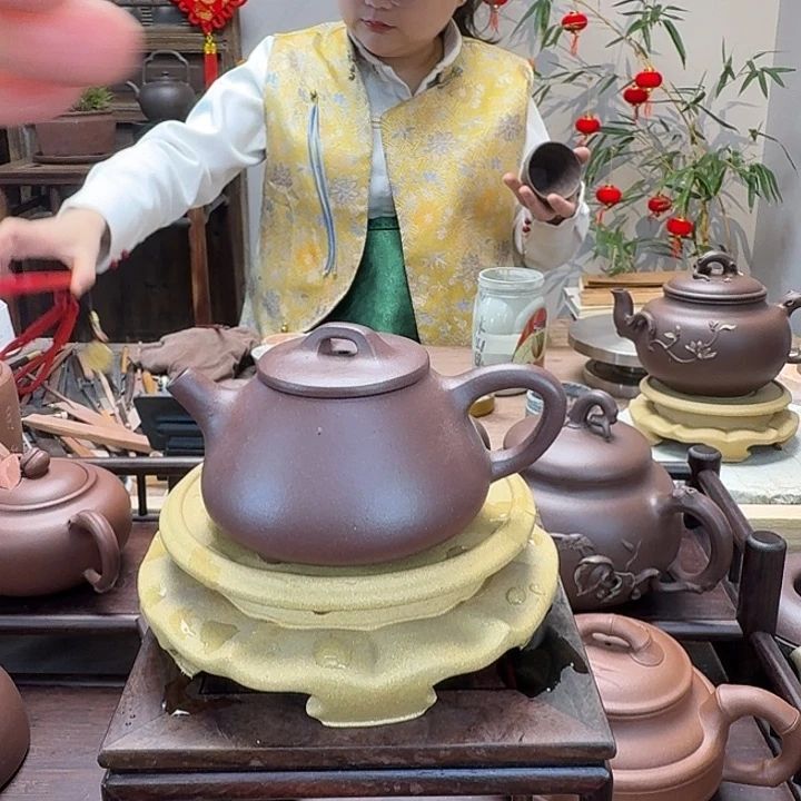 底槽青茶壶随*点精工半手小石瓢110 C c微瑕