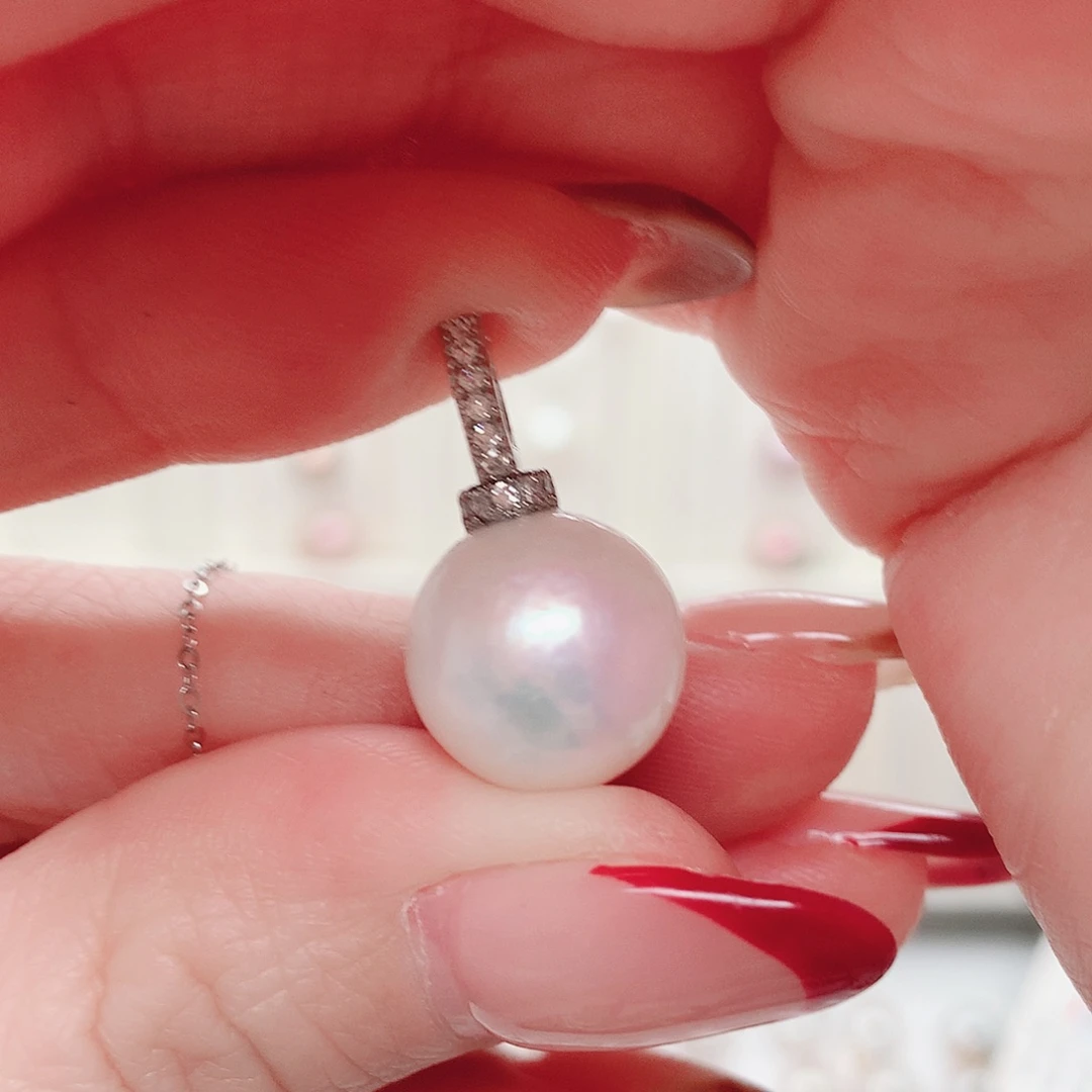 淡水珍珠吊坠(赠链)合金