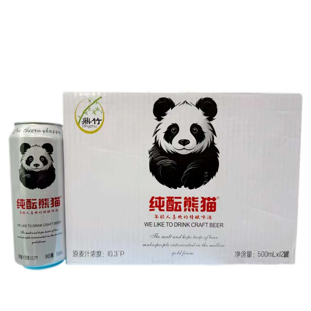 鼎竹纯酝熊猫精酿啤酒500ml12罐