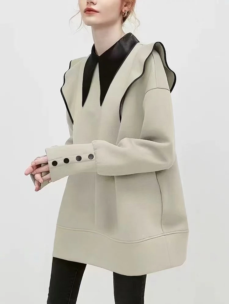 834-863号 大美 品牌折扣 时尚休闲韩版宽松秋冬女士收腰百搭外套