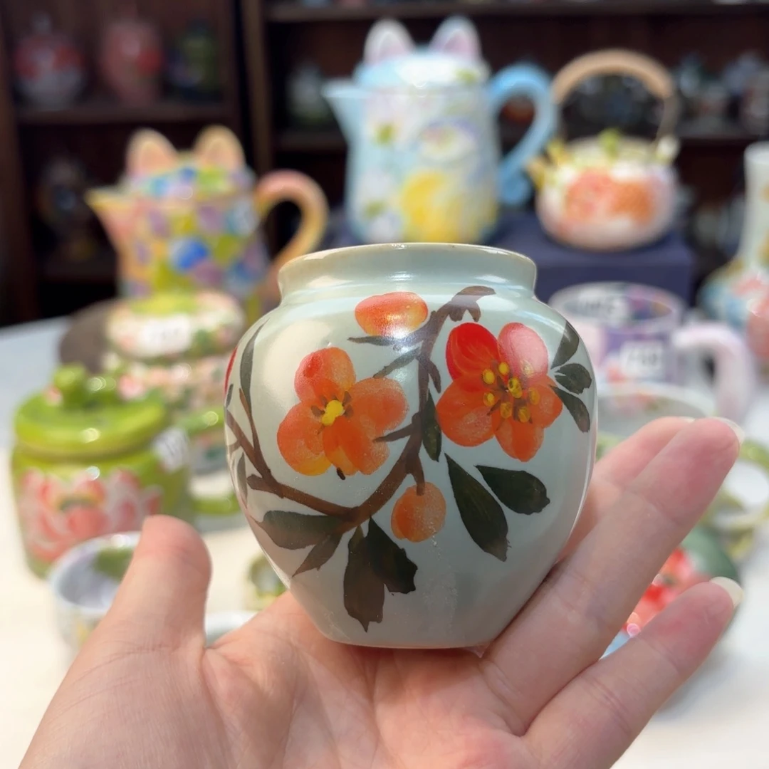 景德镇手绘高温釉下彩陶瓷茶具