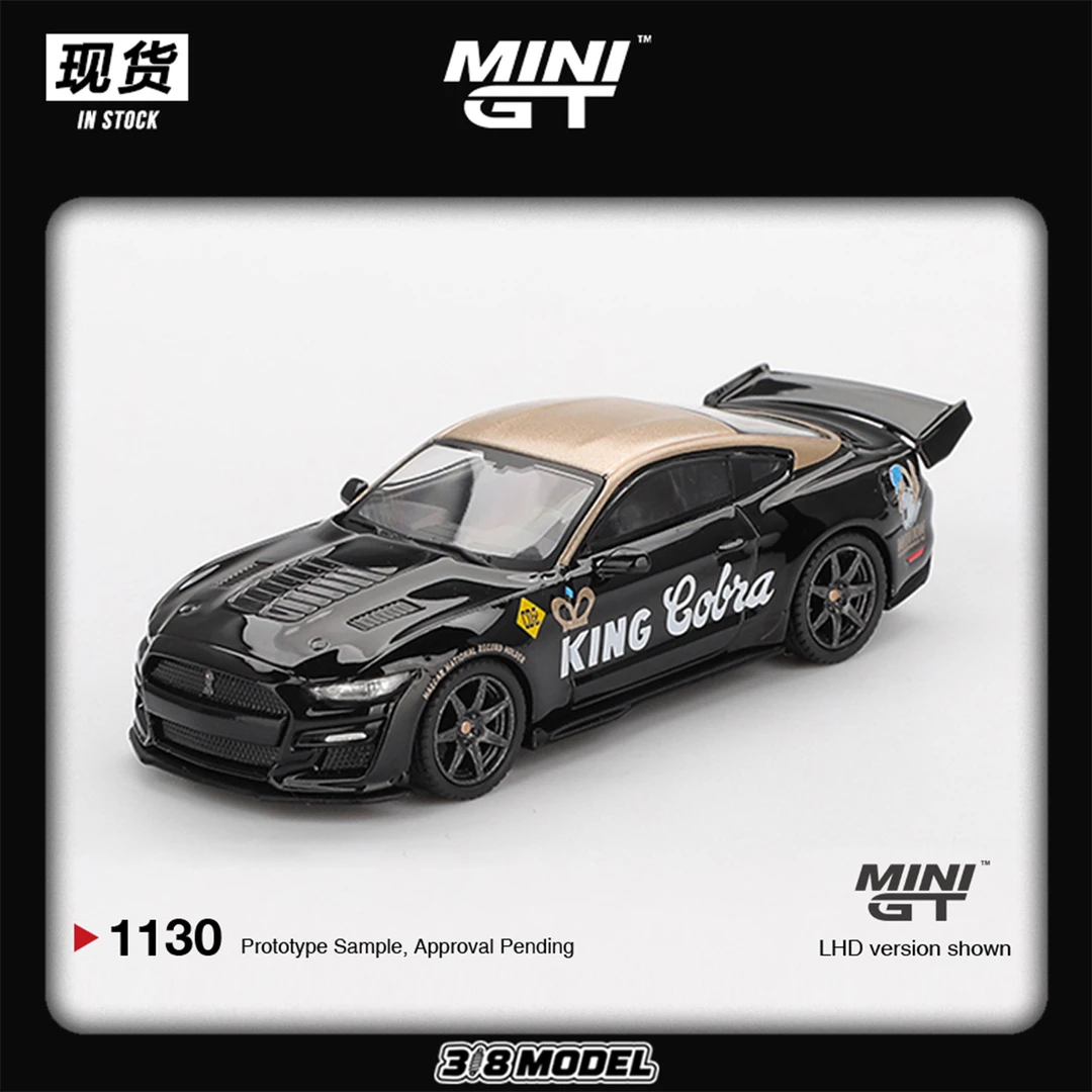 现货 MINIGT 1130 1:64 福特野马 谢尔比GT500 黑金 合金车模