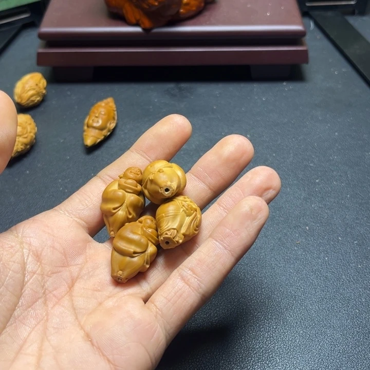爱***芳手串/手链橄榄核橄榄核雕单颗