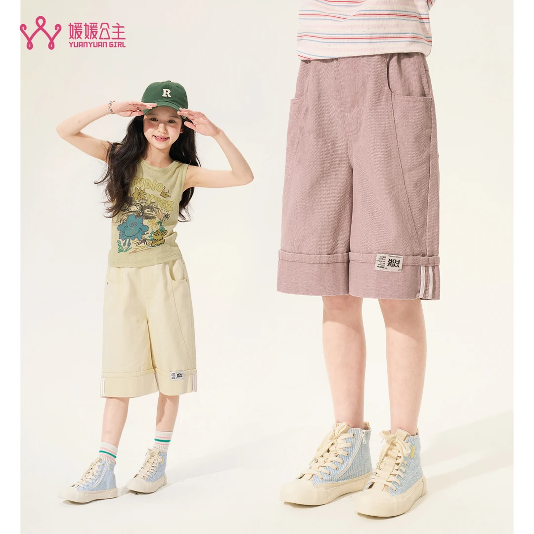 媛媛公主媛2025夏季女童时尚休闲百搭裤15120C431